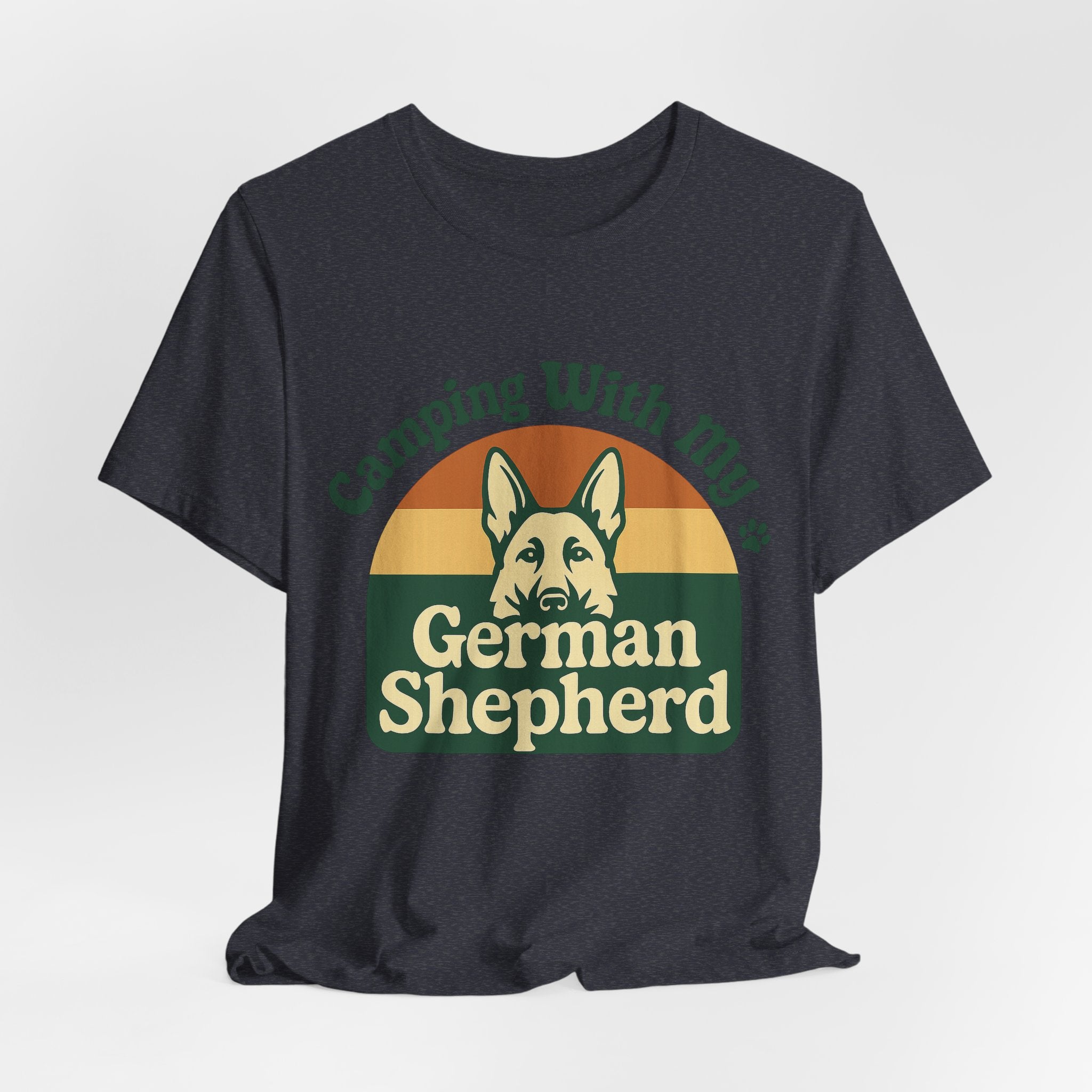 Camping German Shepherd