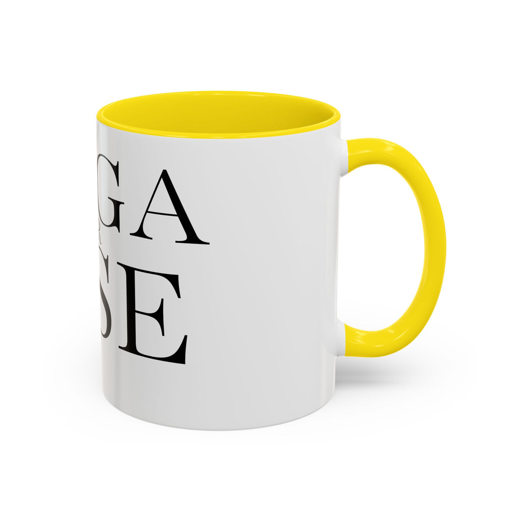 Yoga or Else Accent Coffee Mug - Motivational 11oz & 15oz Cups for Yoga Enthusiasts