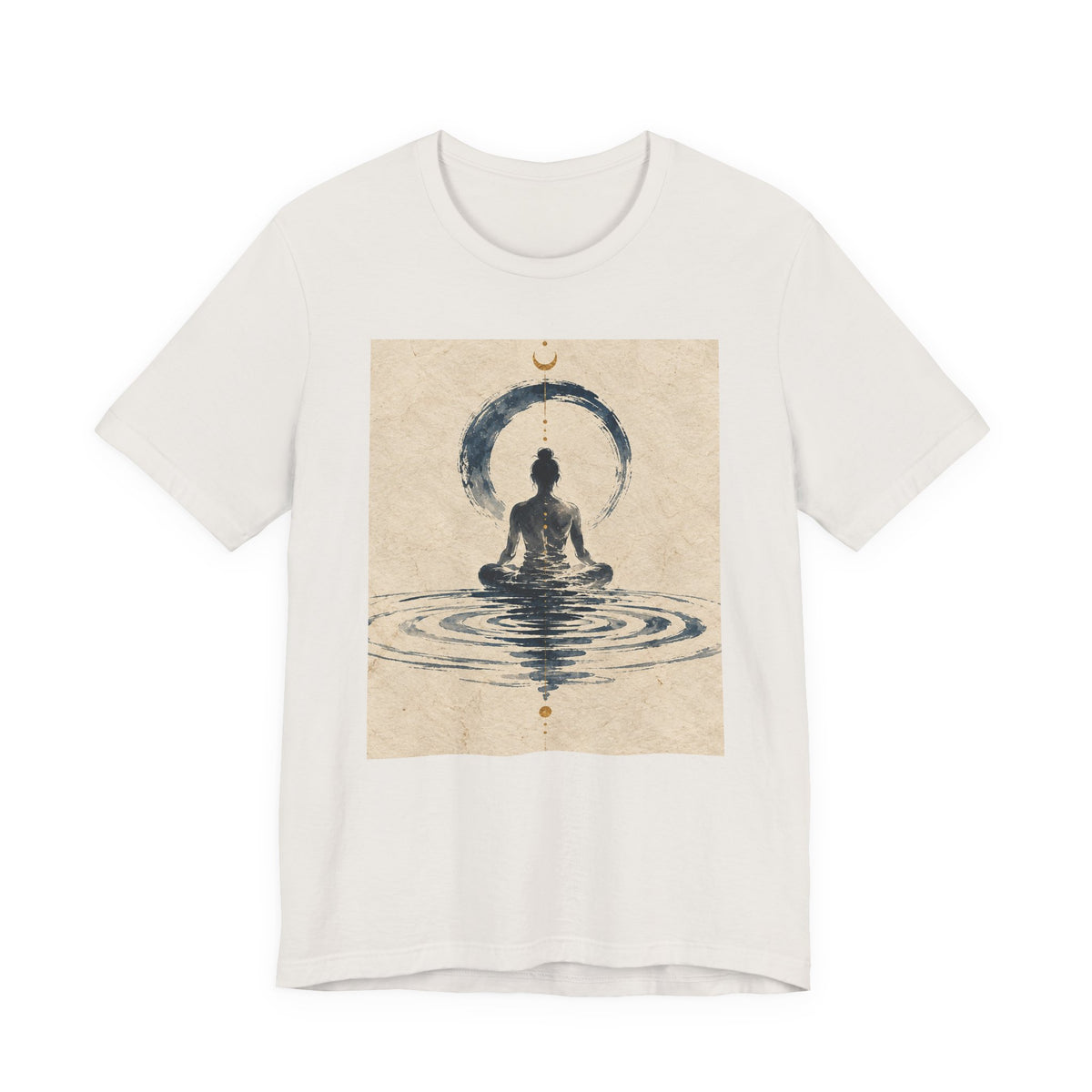 Still Water Tee — Minimalist Meditation Ripple Unisex Shirt