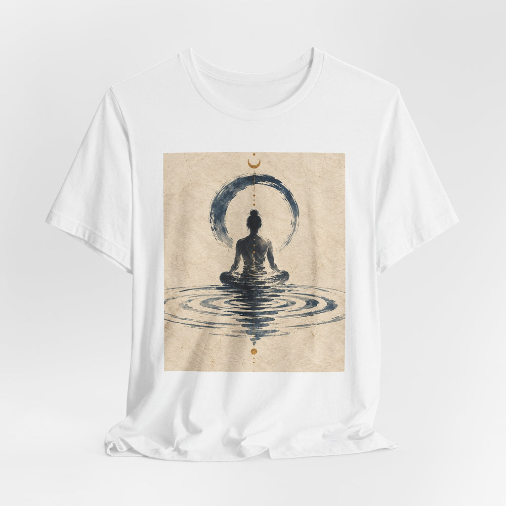 Still Water Tee — Minimalist Meditation Ripple Unisex Shirt