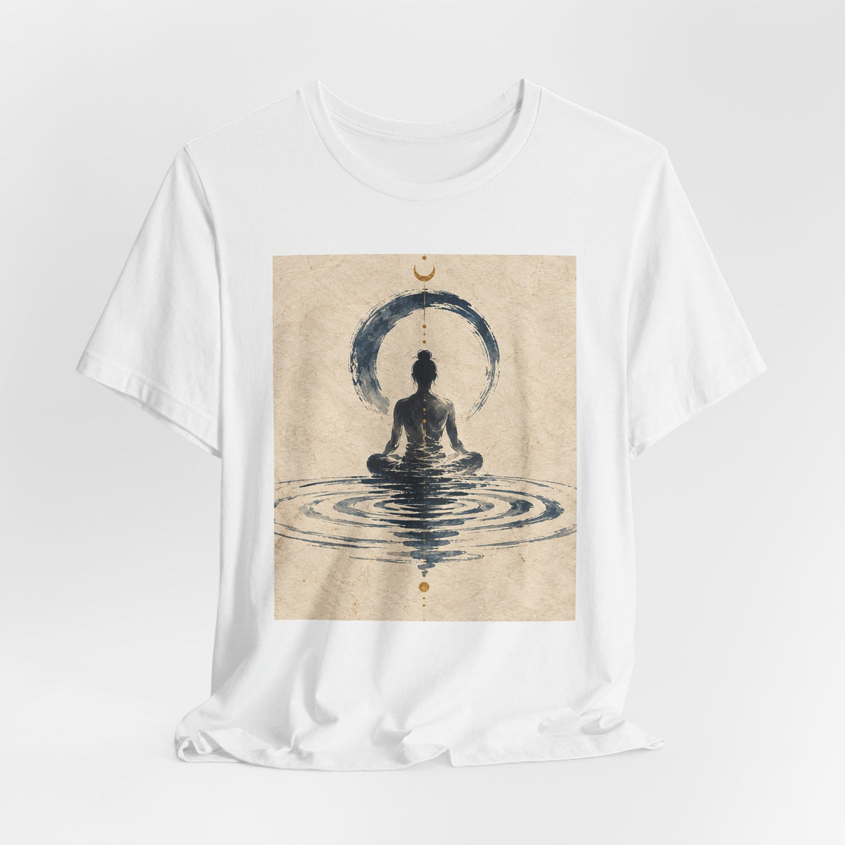 Still Water Tee — Minimalist Meditation Ripple Unisex Shirt