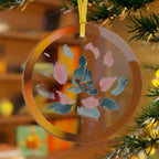 Glass Ornaments Meditation Silhouette