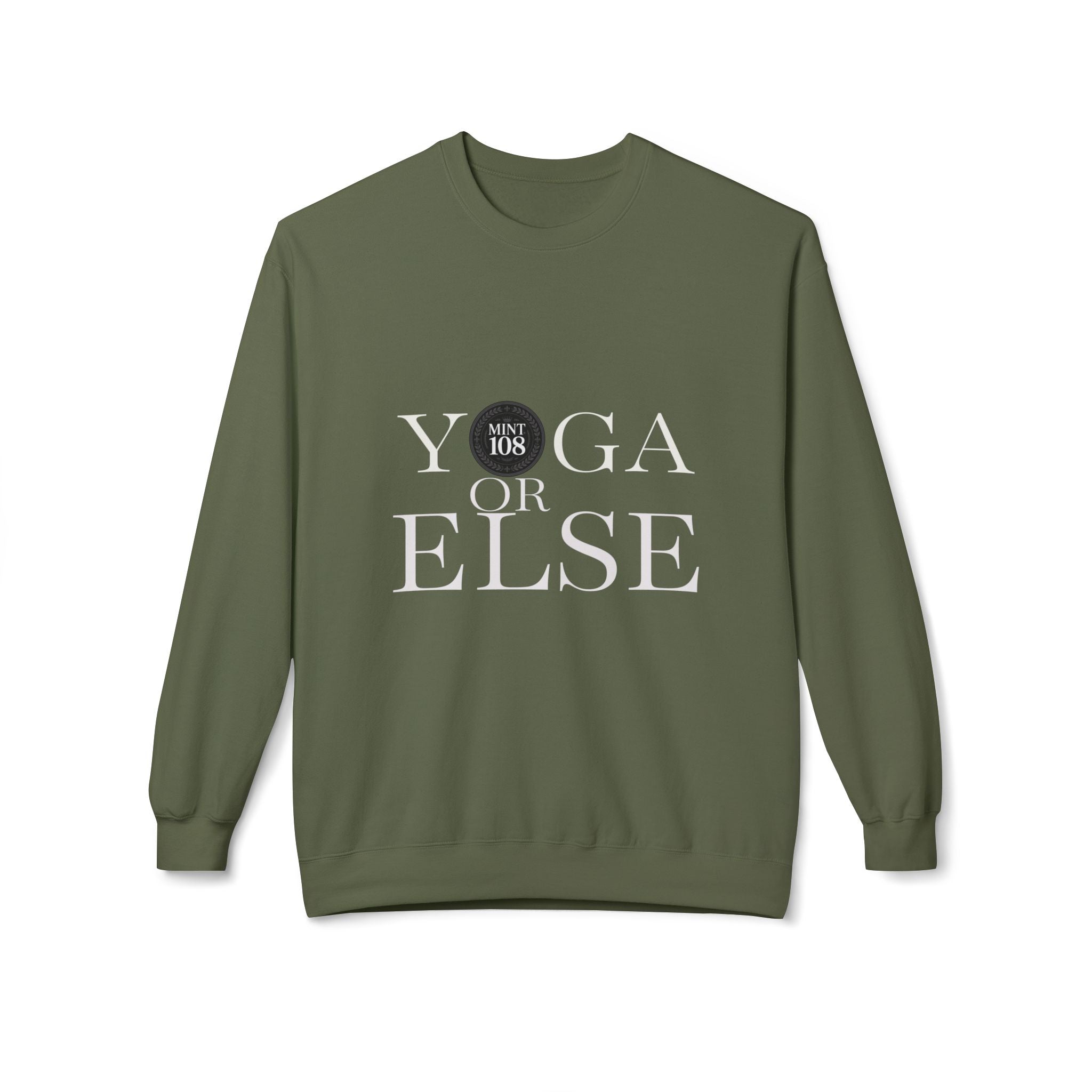 Yoga or Else Unisex Fleece Crewneck Sweatshirt