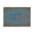 Chakra Symbol Woven Blanket — Meditation Yoga Throw
