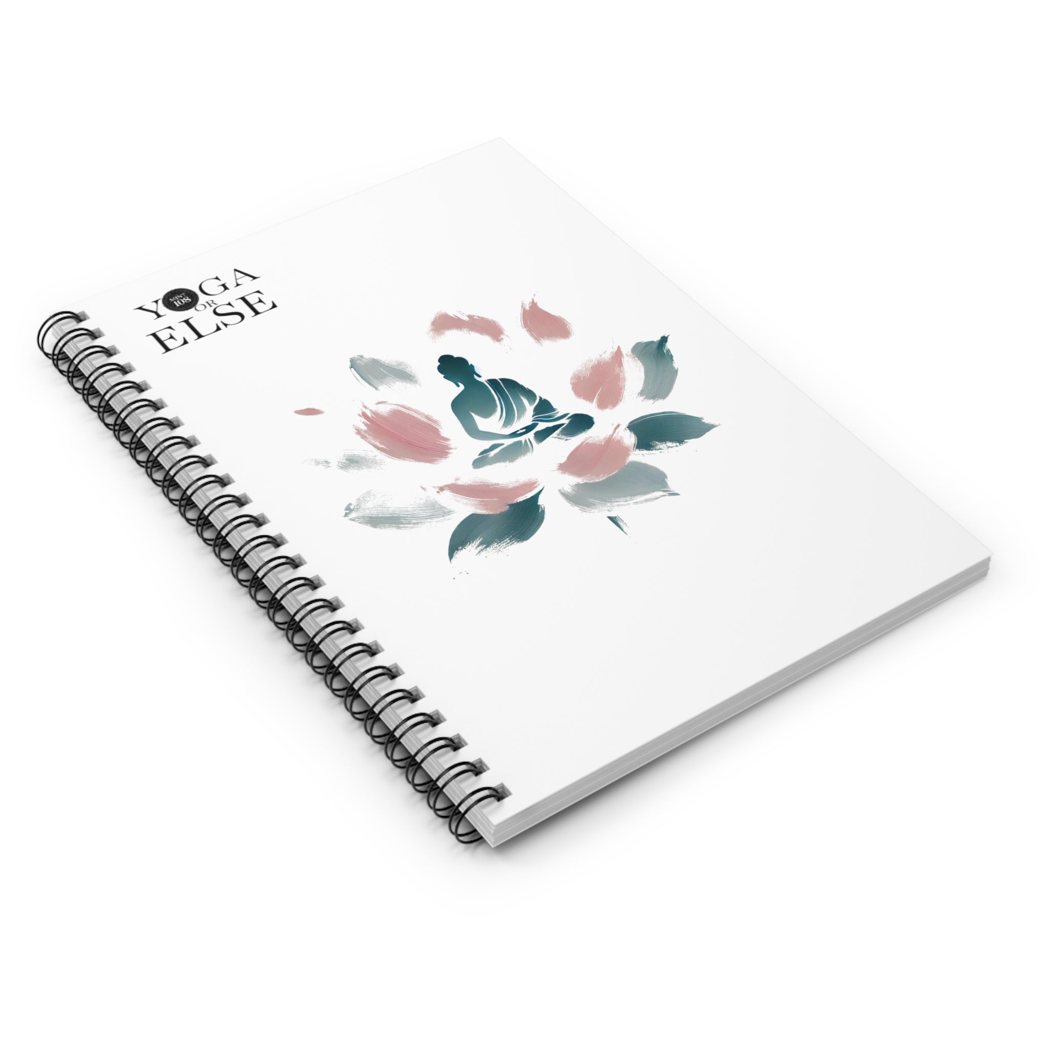 Yoga Inspired Ruled Spiral Notebook