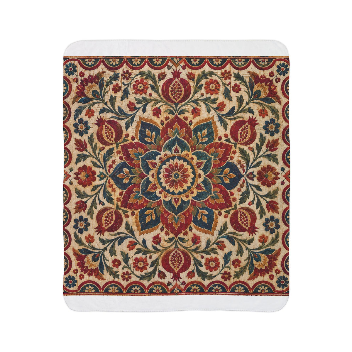 Suzani Bloom Sherpa Blanket