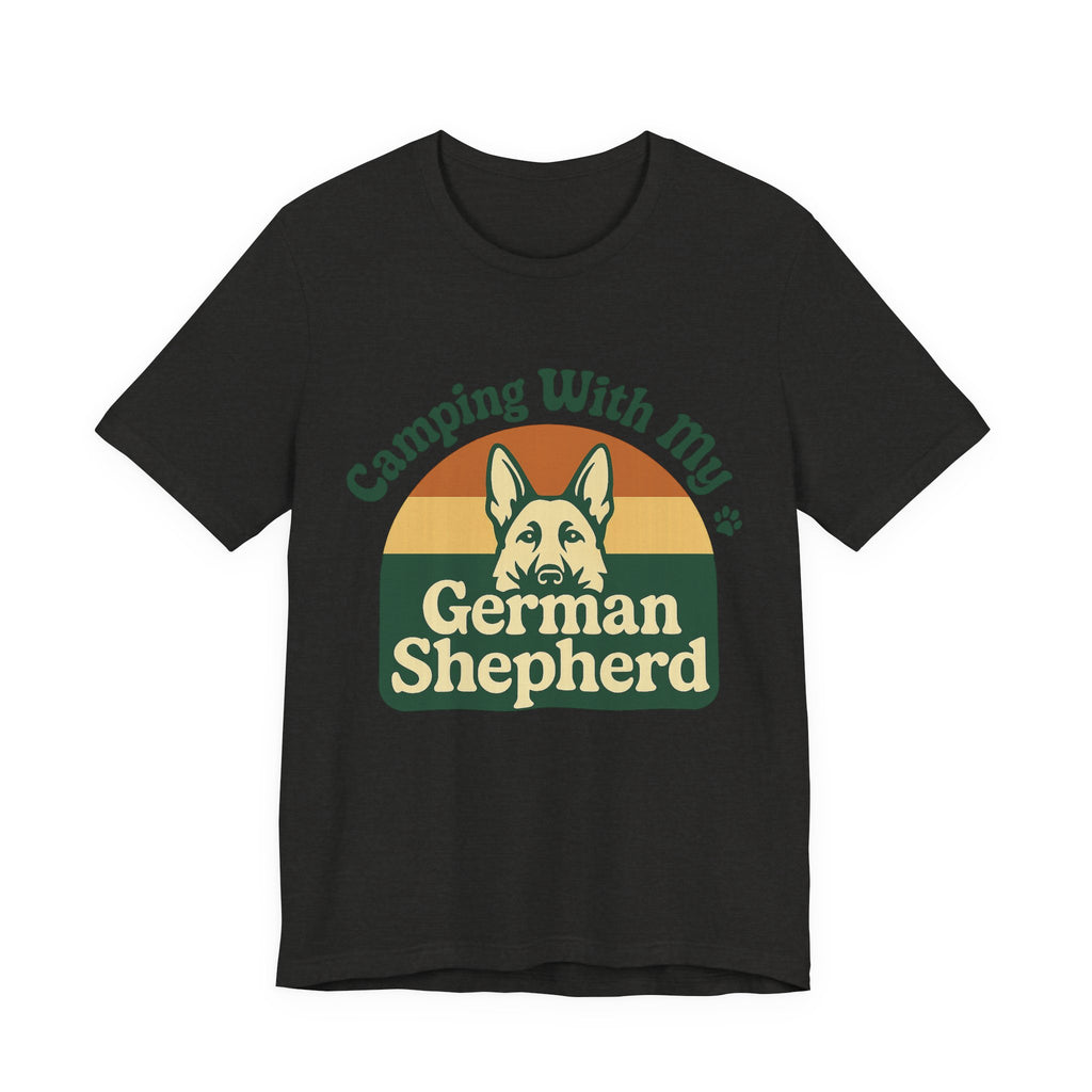Camping German Shepherd