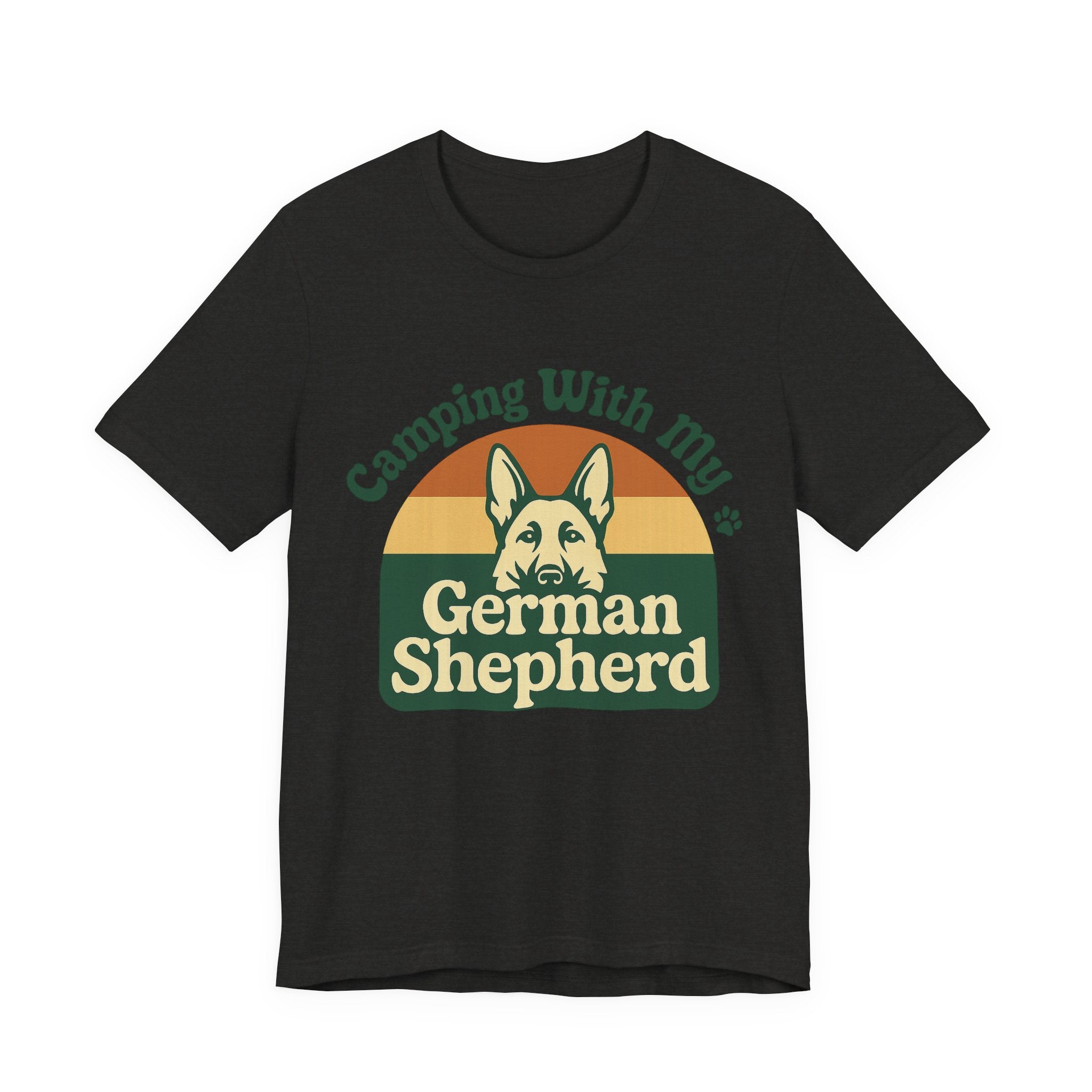 Camping German Shepherd