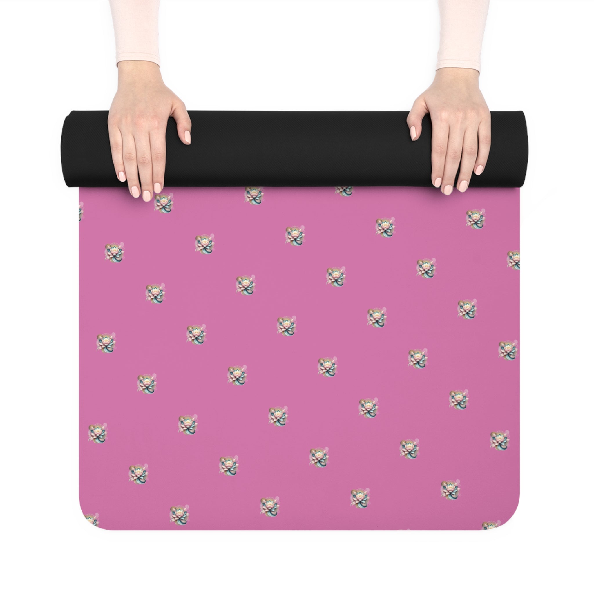 Yoga Mat - Yoga Else Pink Floral Design