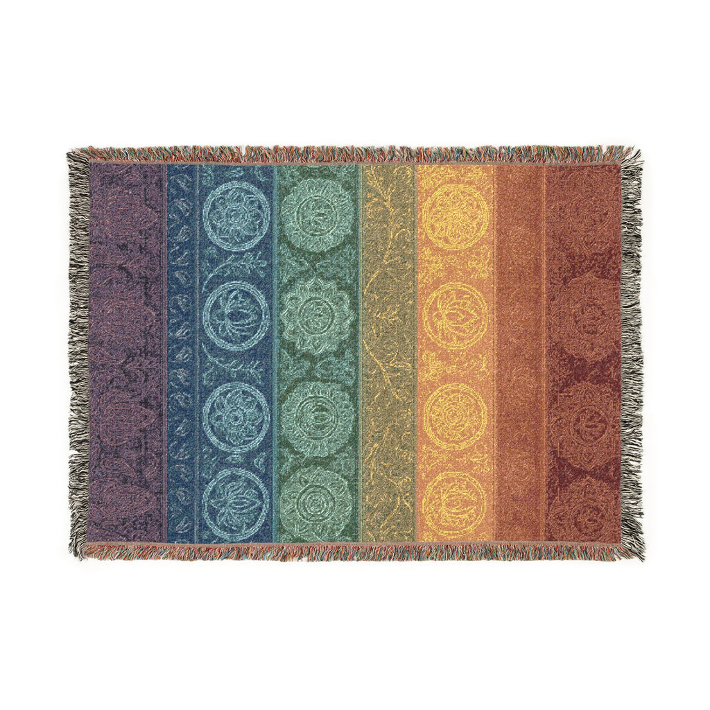Bohemian Chakra Woven Blanket