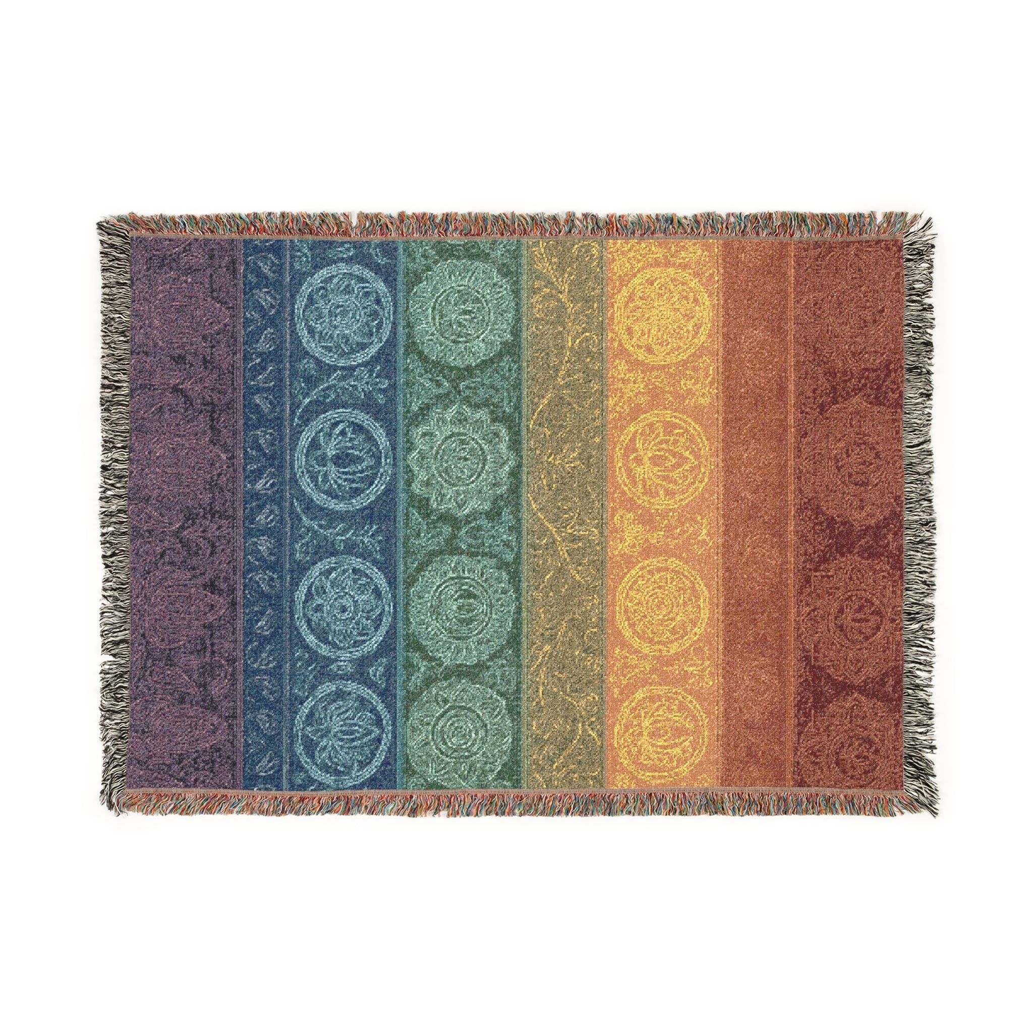 Bohemian Chakra Woven Blanket