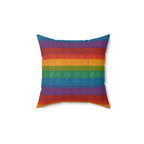 Bohemian Spirit Square Pillow — Colorful Pride Accent Cushion