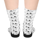 Stylish Mid-length Socks with Motivational Text - Perfect for Everyday Wear
