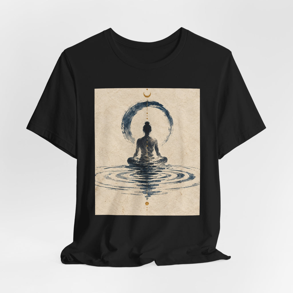 Still Water Tee — Minimalist Meditation Ripple Unisex Shirt
