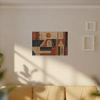 Desert Loom Canvas Wall Art - Sunwoven No. 01 Bohemian Statement Print, 36x24