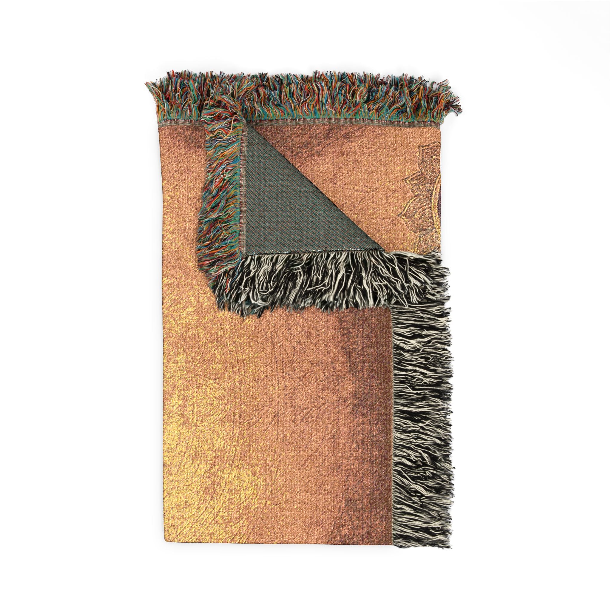 Chakra Symbol Woven Blanket — Meditation Yoga Throw