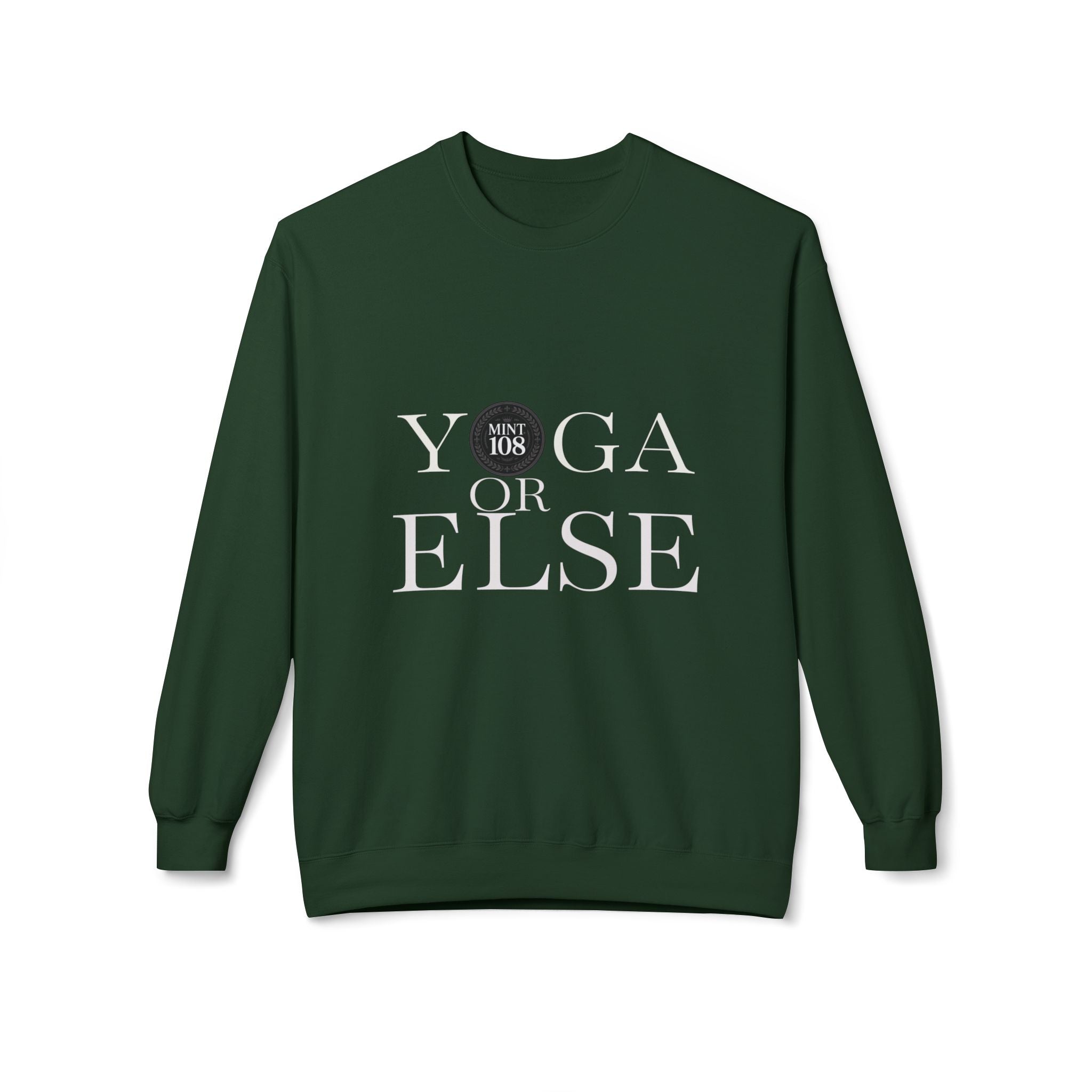 Yoga or Else Unisex Fleece Crewneck Sweatshirt