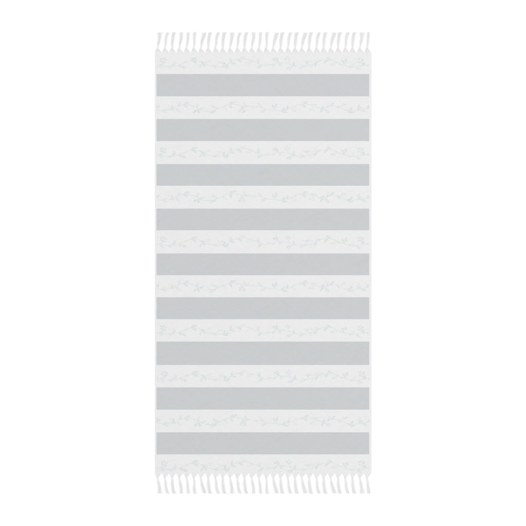 Boho Striped Beach Towel — Lightweight Turkish Fringe Cotton