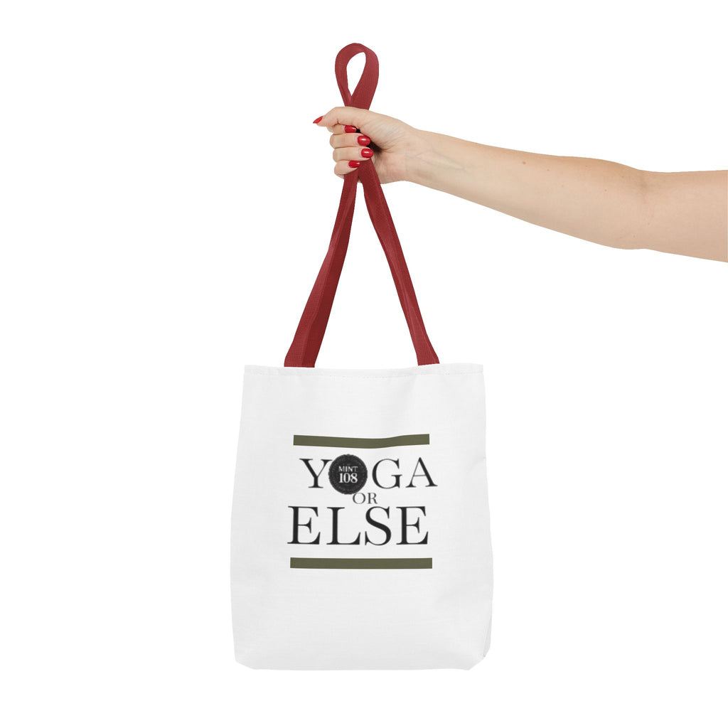 Yoga Tote Bag - "Yoga or Else" Motivational Design