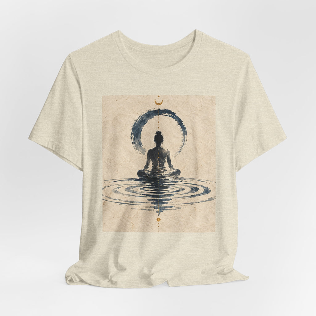 Still Water Tee — Minimalist Meditation Ripple Unisex Shirt