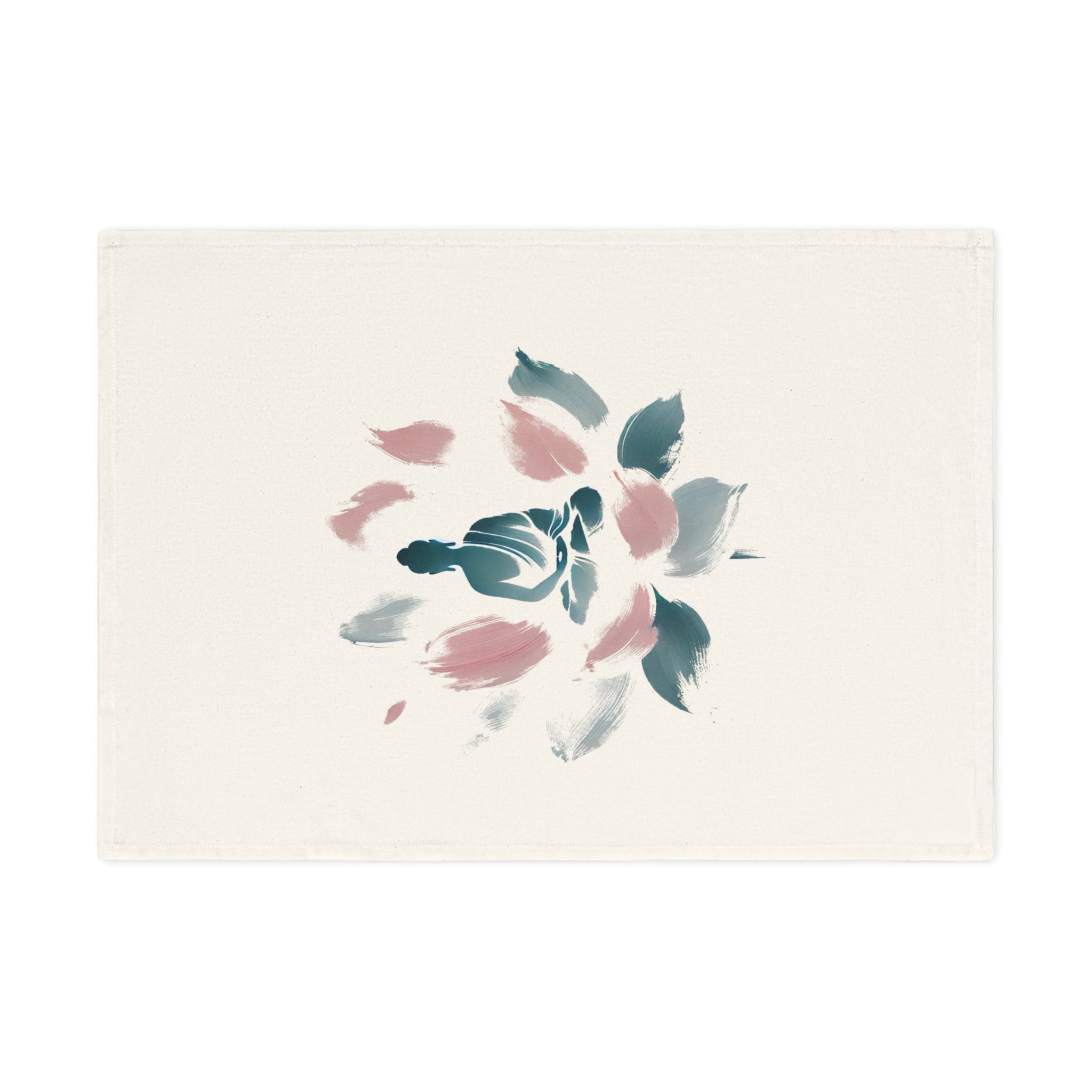 Meditating Figure Cotton Tea Towel