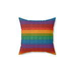 Bohemian Spirit Square Pillow — Colorful Pride Accent Cushion