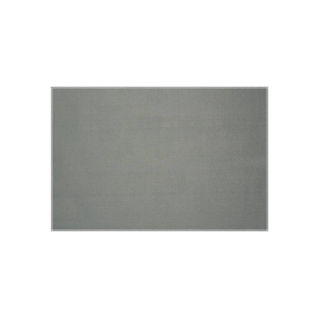 Southwest Stripe Outdoor Rug — Weatherproof Patio Mat with Terracotta & Navy Tribal Pattern