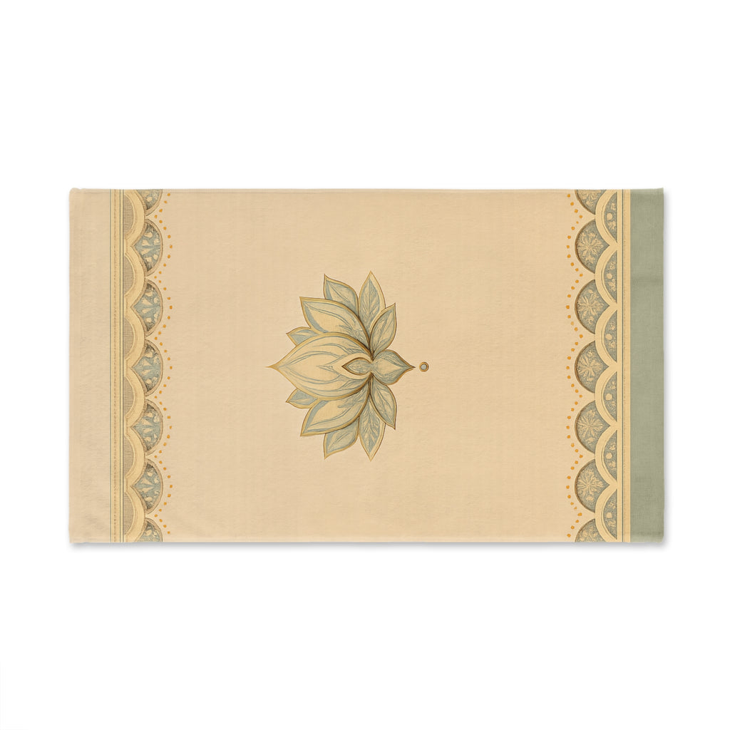Lotus Spa Hand Towel — Neutral Zen Bathroom Décor