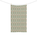 AUM Bird Pattern Hand Towel — Rustic Fall Kitchen Accent