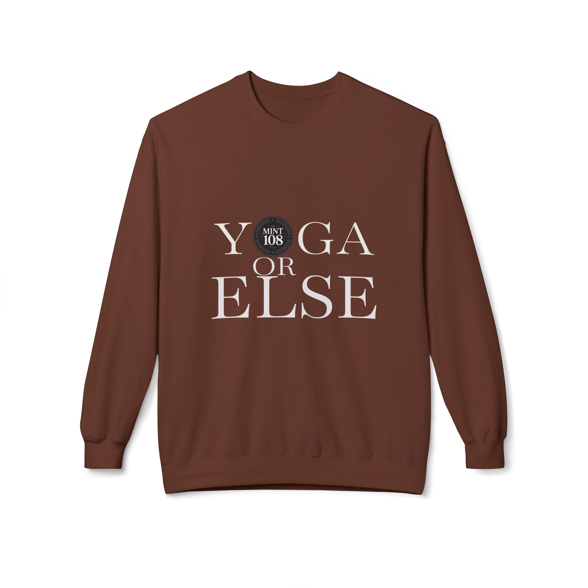 Yoga or Else Unisex Fleece Crewneck Sweatshirt