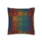 Buddha Lotus Patchwork Decorative Pillow
