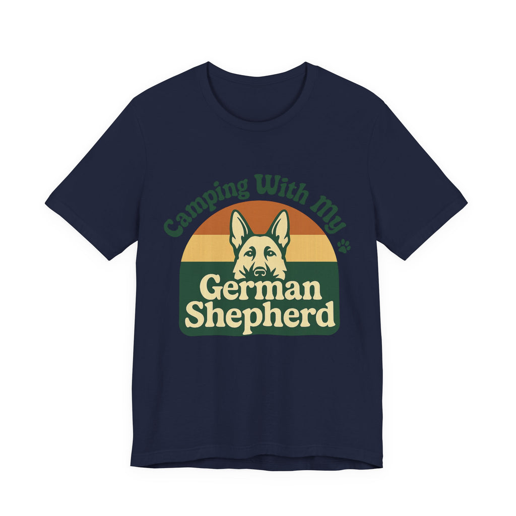 Camping German Shepherd