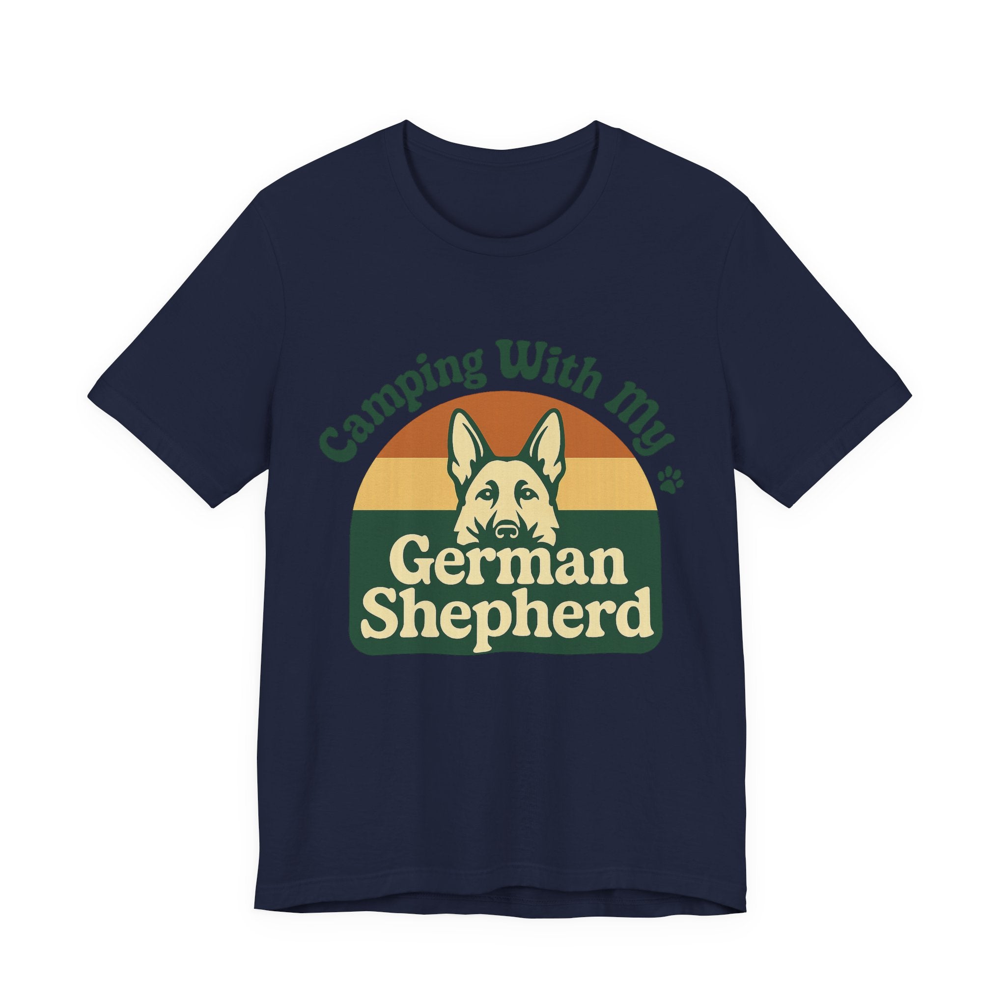 Camping German Shepherd
