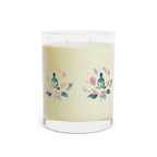 Meditation Candle - Glass 11oz, Minimalist Silhouette Design
