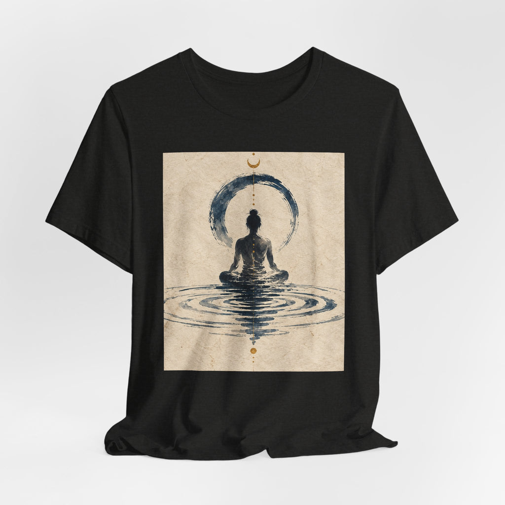 Still Water Tee — Minimalist Meditation Ripple Unisex Shirt