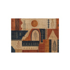 Desert Loom Area Rug - Sunwoven No. 01 Bohemian Woven-Look Rug, 5x7