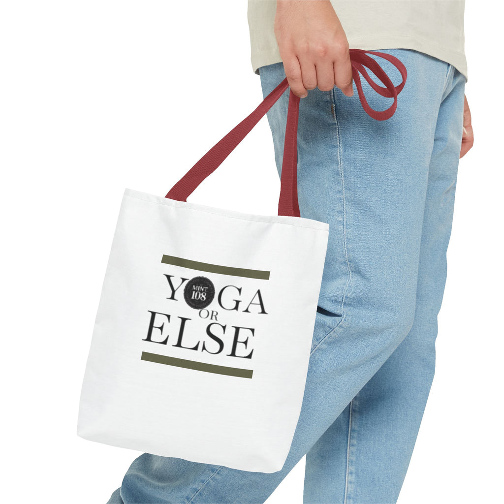 Yoga Tote Bag - "Yoga or Else" Motivational Design