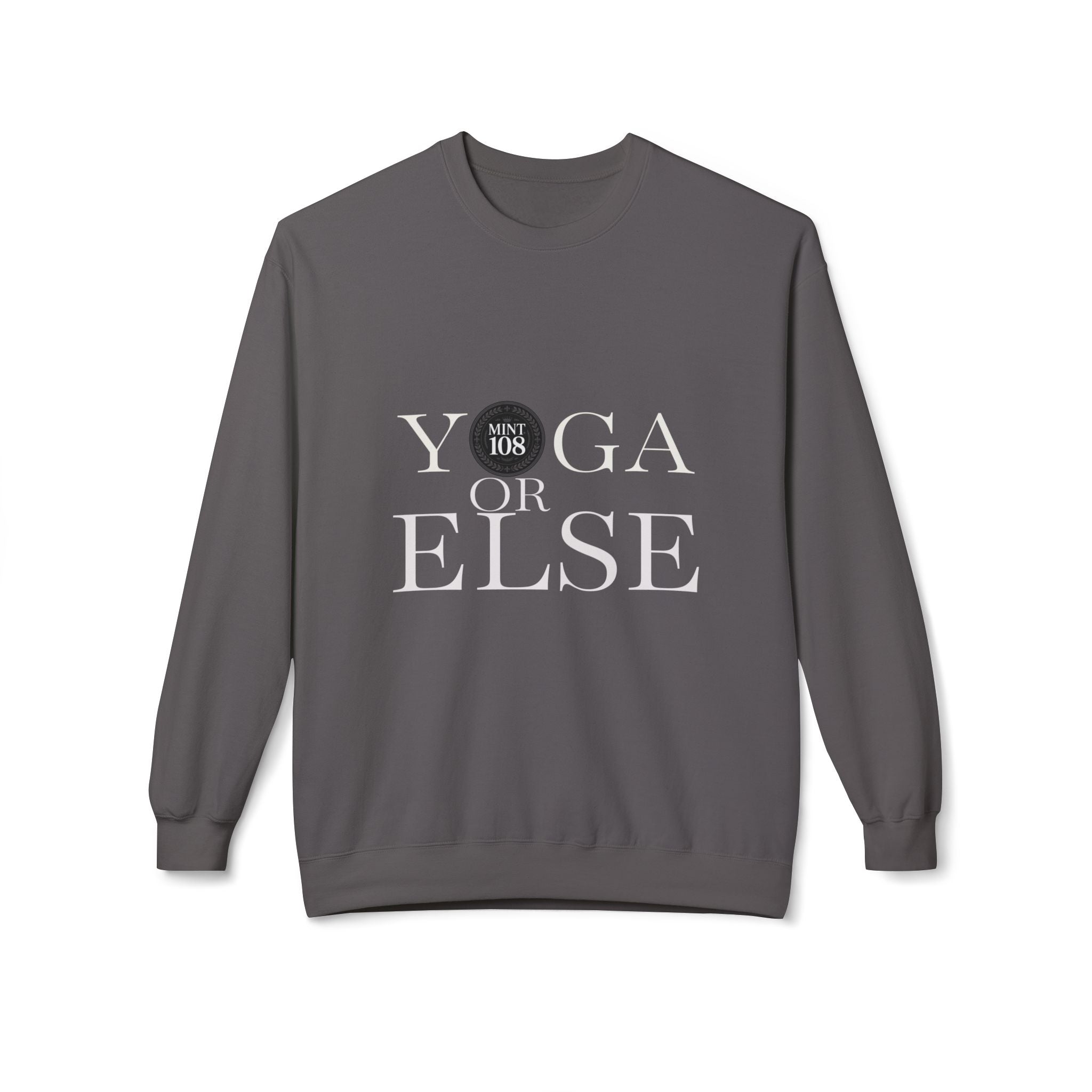 Yoga or Else Unisex Fleece Crewneck Sweatshirt
