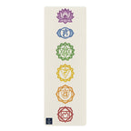 Chakra Alignment Rubber Yoga Mat — Non-Slip Eco Yoga Mat with Rainbow Chakra Symbols