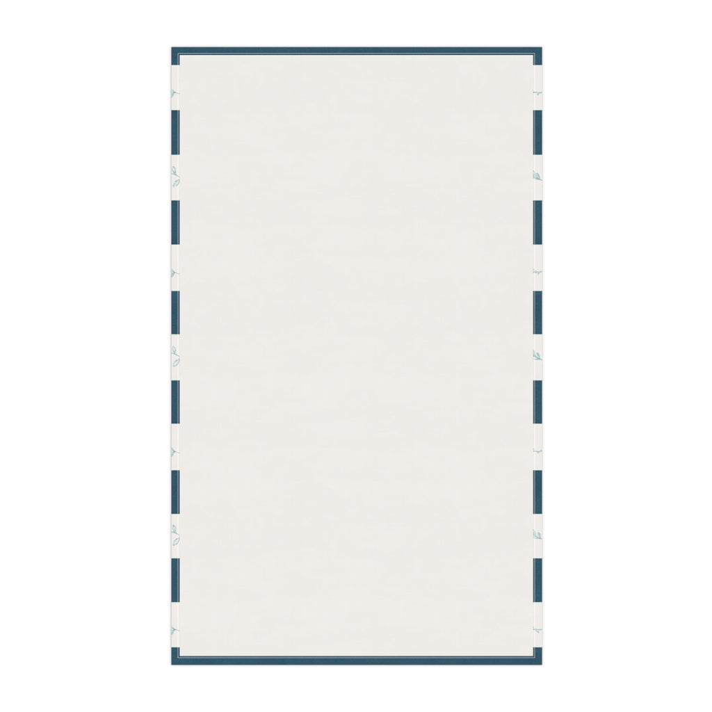 Striped Vine Tea Towel — Blue Coastal Kitchen Towel