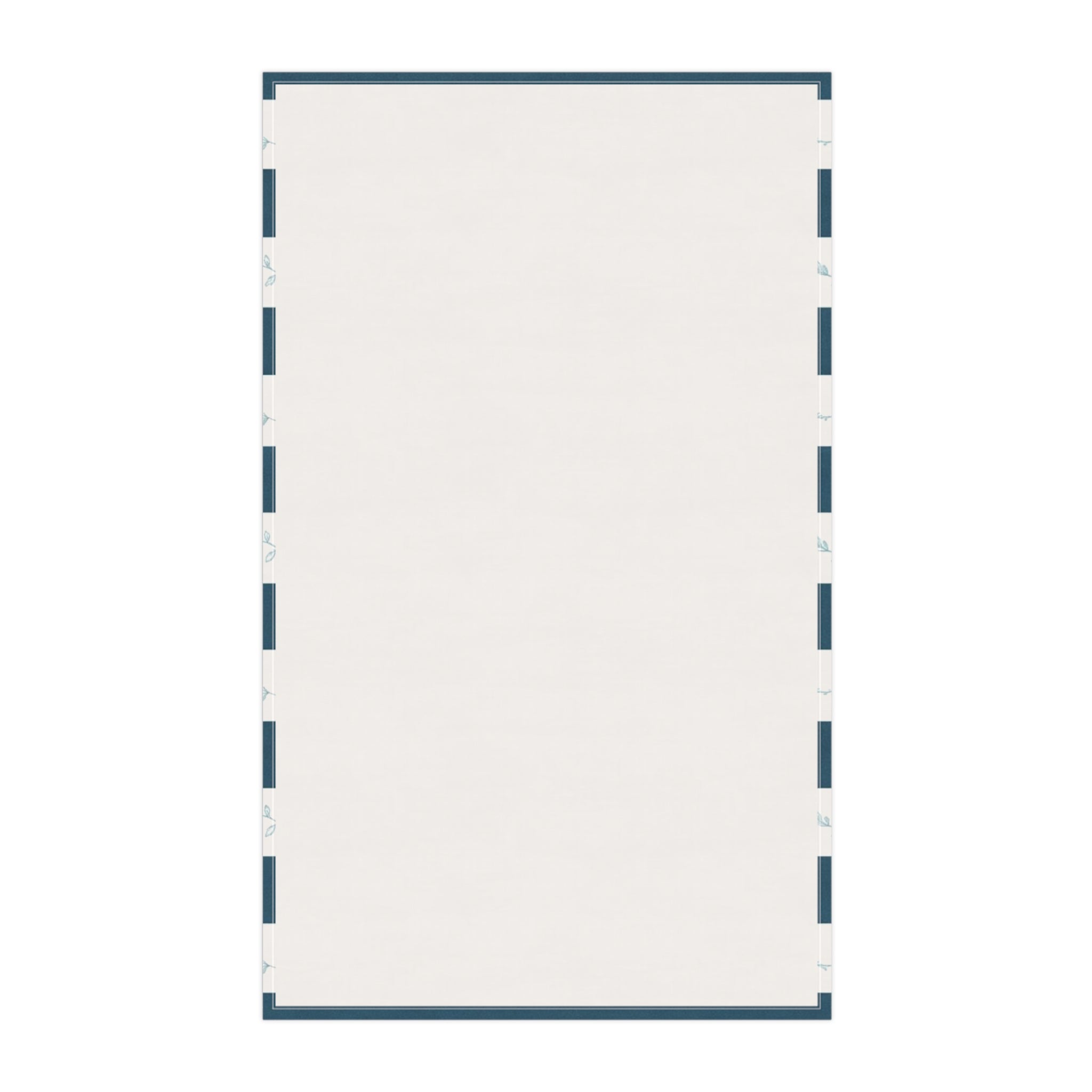 Striped Vine Tea Towel — Blue Coastal Kitchen Towel