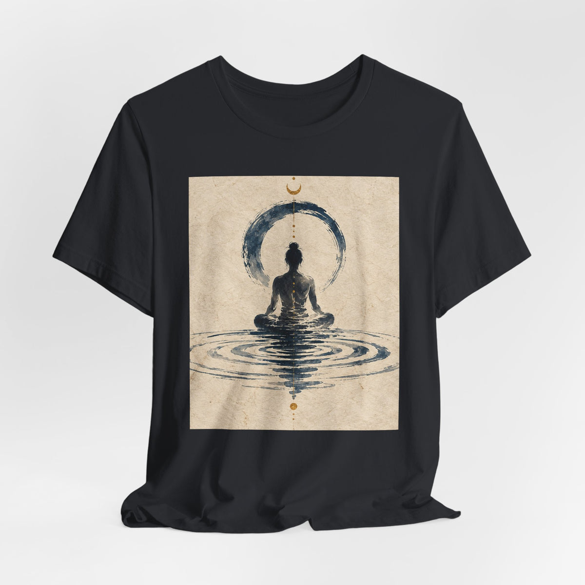 Still Water Tee — Minimalist Meditation Ripple Unisex Shirt