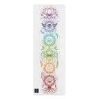 Chakra Alignment Rubber Yoga Mat — Rainbow Lotus Chakra Design
