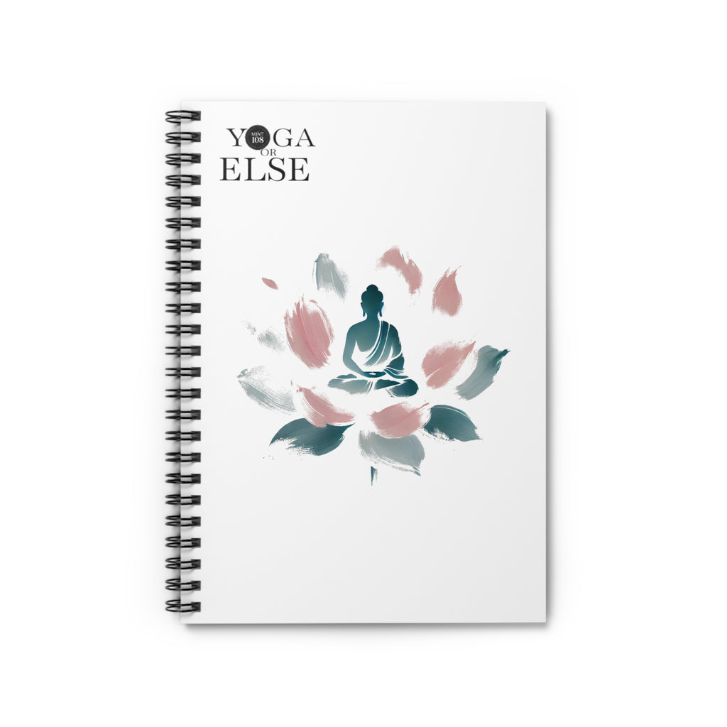 Yoga Inspired Ruled Spiral Notebook