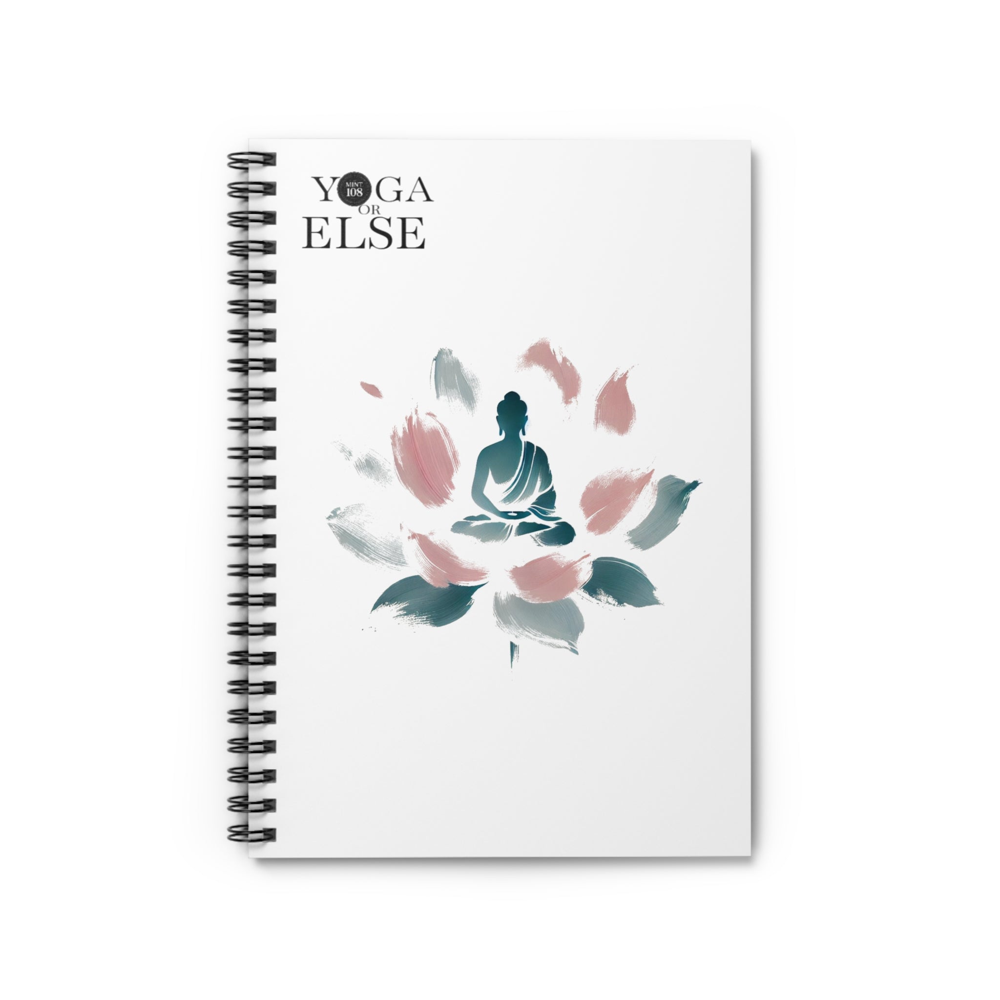 Yoga Inspired Ruled Spiral Notebook