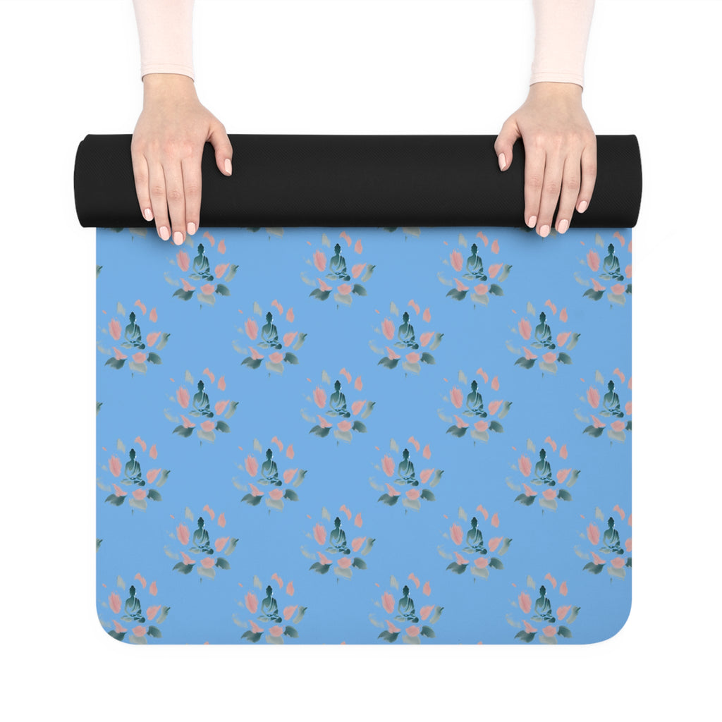 Yoga Else Rubber Yoga Mat - Tranquil Lotus Design for Zen Workouts