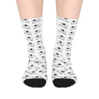 Stylish Mid-length Socks with Motivational Text - Perfect for Everyday Wear