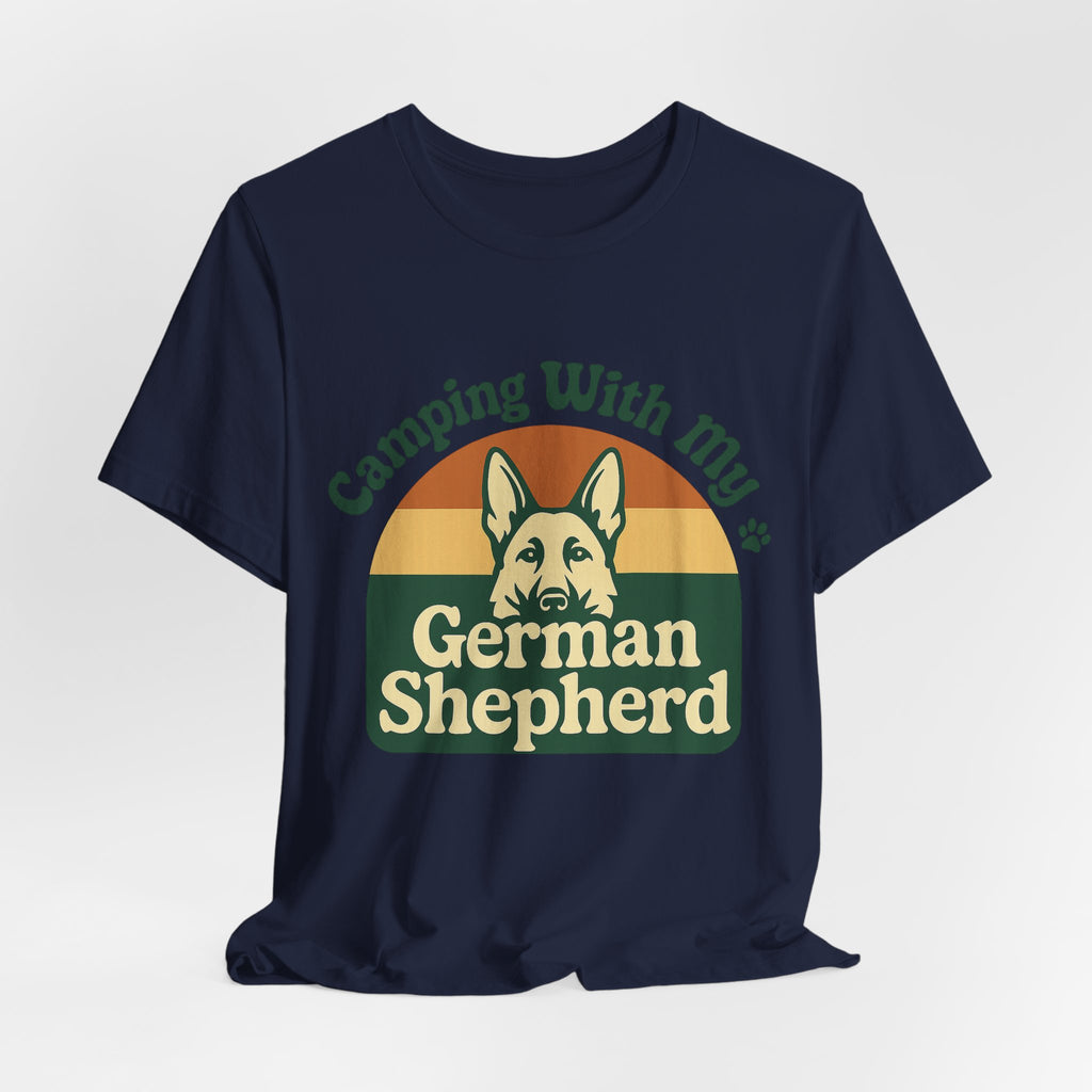 Camping German Shepherd