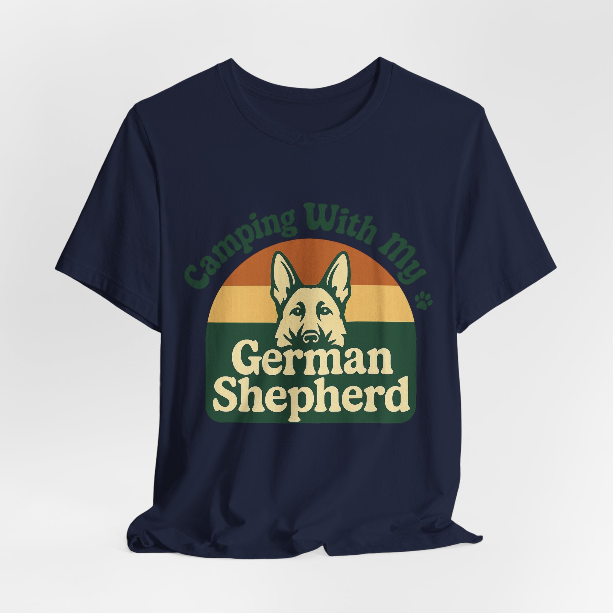 Camping German Shepherd