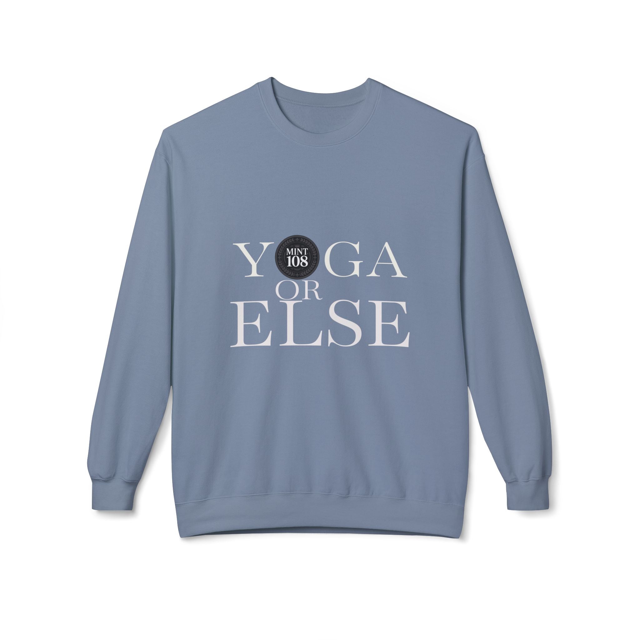 Yoga or Else Unisex Fleece Crewneck Sweatshirt